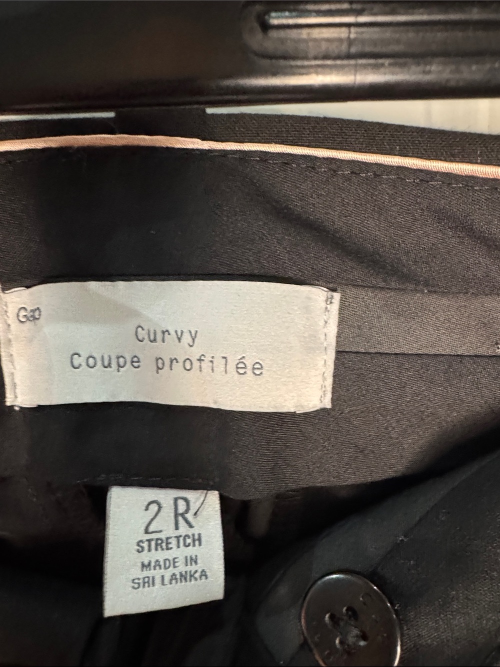 GAP Black Women's Straight-Leg Trousers - Picture 2 of 6